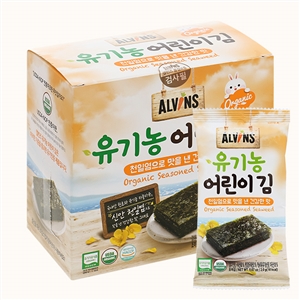 Rong biển hữu cơ ăn liền cho bé Alvins hộp 20g